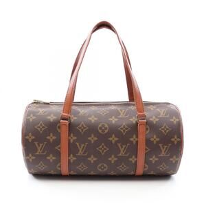 LOUIS VUITTON Authentic Brown Monogram Leather Papillon 30 Bag